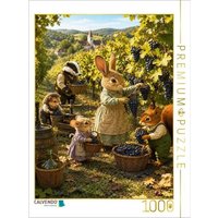 CALVENDO Puzzle Traubenzeit im Dorf 1000 Teile Lege-Größe 64 × 48 cm Foto-Puzzle für glückliche Stunden von Calvendo Puzzle