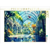 CALVENDO Puzzle Tropisches Paradies im Gewächshaus - Anime Landschaft 2000 Teile Lege-Größe 90x67cm Foto-Puzzle für glückliche Stunden von Calvendo Puzzle