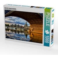 CALVENDO Puzzle Unter der Augustusbrücke 1000 Teile Lege-Größe 64 x 48 cm Foto-Puzzle Bild von Dirk Meutzner von CALVENDO Verlag GmbH