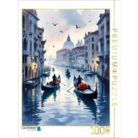 CALVENDO Puzzle Venedig - Stadt der Gondeln 1000 Teile Lege-Größe 64x48cm Foto-Puzzle für glückliche Stunden von Calvendo Puzzle