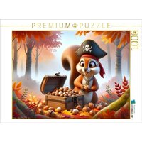 CALVENDO Puzzle Versteckte Schätze im nebligen Herbstwald 1000 Teile Lege-Größe 64x48cm Foto-Puzzle für glückliche Stunden von Calvendo Puzzle