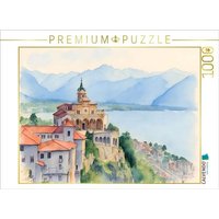 CALVENDO Puzzle Wallfahrtskirche Madonna di Sasso in Locarno 1000 Teile Lege-Größe 64x48cm Foto-Puzzle für glückliche Stunden von Calvendo Puzzle