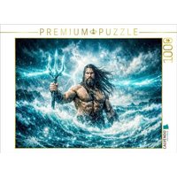 CALVENDO Puzzle Wassermann - Herr der Wellen mit dem Dreizack 1000 Teile Lege-Größe 64x48cm Foto-Puzzle für glückliche Stunden von Calvendo Puzzle