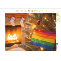 CALVENDO Puzzle Weihnachts-Pride - LGBTQ+ Stolz und Regenbogenfarben in der festlichen Jahreszeit 2000 Teile Lege-Größe 90x67cm Foto-Puzzle für glüc von Calvendo Puzzle