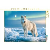 CALVENDO Puzzle Weißer Wolf im Eis vor winterlicher Landschaft 1000 Teile Lege-Größe 64x48cm Foto-Puzzle für glückliche Stunden CALVENDO Puzzle Weißer Wolf im Eis vor winterlicher Landschaft 1000 Teile Lege-Größe 64x48cm Foto-Puzzle für glückliche Stunden von Calvendo Puzzle