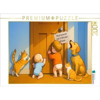 CALVENDO Puzzle Wenn Mutti mal kurz auf Toilette ist 2000 Teile Lege-Größe 90x67cm Foto-Puzzle für glückliche Stunden von Calvendo Puzzle