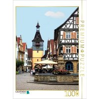 CALVENDO Puzzle Winnenden: Altes Rathaus, Marktbrunnen und Schwaikheimer Tor 1000 Teile Lege-Größe 64x48cm Foto-Puzzle für glückliche Stunden von Calvendo Puzzle