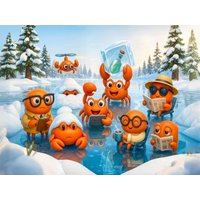 CALVENDO Puzzle Winterabenteuer vieler kleiner geheimer Agentenkrabben 1000 Teile Lege-Größe 64x48cm Foto-Puzzle für glückliche Stunden CALVENDO Puzzle Winterabenteuer vieler kleiner geheimer Agentenkrabben 1000 Teile Lege-Größe 64x48cm Foto-Puzzle für glückliche Stunden von Calvendo Puzzle