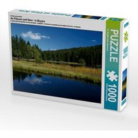 CALVENDO Puzzle Wölkchen über dem Kleinen Arbersee 1000 Teile Lege-Größe 64x48cm Foto-Puzzle für glückliche Stunden von Calvendo Puzzle