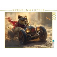 CALVENDO Puzzle Wüstenkönig: Löwenrennen im Sand 2000 Teile Lege-Größe 90x67cm Foto-Puzzle für glückliche Stunden von Calvendo Puzzle