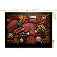 CALVENDO Puzzle Wurst und Schinken lecker angeordnet 1000 Teile Lege-Größe 64x48cm Foto-Puzzle für glückliche Stunden CALVENDO Puzzle Wurst und Schinken lecker angeordnet 1000 Teile Lege-Größe 64x48cm Foto-Puzzle für glückliche Stunden von Calvendo Puzzle