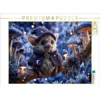 CALVENDO Puzzle Zauberhafte Fledermaus als Zauberer im Pilzwald 1000 Teile Lege-Größe 64x48cm Foto-Puzzle für glückliche Stunden von Calvendo Puzzle