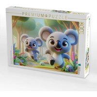 CALVENDO Puzzle Zwei Koalas im Wettrennen durch ihren Wald 1000 Teile Lege-Größe 64x48cm Foto-Puzzle für glückliche Stunden CALVENDO Puzzle Zwei Koalas im Wettrennen durch ihren Wald 1000 Teile Lege-Größe 64x48cm Foto-Puzzle für glückliche Stunden von Calvendo Puzzle