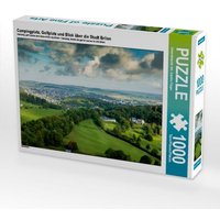 Campingplatz, Golfplatz und Blick über die Stadt Brilon (Puzzle) von Calvendo Puzzle