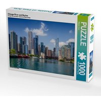 Chicago River und Skyline (Puzzle) von Calvendo Puzzle
