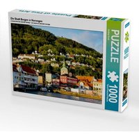 Die Stadt Bergen in Norwegen (Puzzle) von Calvendo Puzzle
