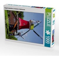 Doppelwindmühlen in Greetsiel, Ostfriesland (Puzzle) von Calvendo Puzzle