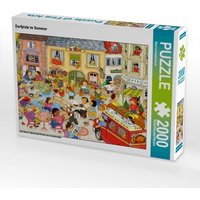 Dorfplatz im Sommer (Puzzle) von CALVENDO Verlag GmbH