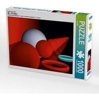 CALVENDO Puzzle Ein Motiv aus dem Kalender 3D - 3 Farben 1000 Teile Lege-Größe 64x48cm Foto-Puzzle für glückliche Stunden von Calvendo Puzzle