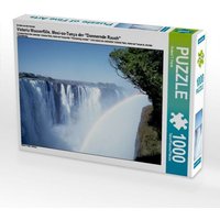 Ein Motiv aus dem Kalender Victoria Wasserfälle, Mosi-oa-Tunya der "Donnernde Rauch" (Puzzle) von Calvendo Puzzle