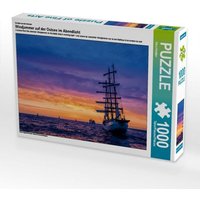 CALVENDO Puzzle Ein Motiv aus dem Kalender Windjammer auf der Ostsee im Abendlicht 1000 Teile Lege-Größe 64x48cm Foto-Puzzle für glückliche Stunden von Calvendo Puzzle