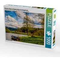 Einsames Boot am Ziegelwaldsee bei Gengenbach (Puzzle) von Calvendo Puzzle