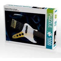 Eleganter E-Bass im Rauch (Puzzle) von Calvendo Puzzle