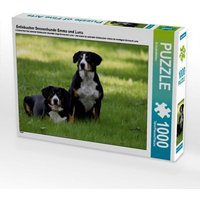 Entlebucher Sennenhunde Emma und Luna (Puzzle) von Calvendo Puzzle