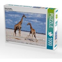 CALVENDO Puzzle Etosha Giraffen 1000 Teile Lege-Größe 64x48cm Foto-Puzzle für glückliche Stunden von Calvendo Puzzle