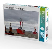 Feuerschiff Borkum Riff und Elbe 1 auf dem Dollart (Puzzle) von Calvendo Puzzle