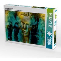 CALVENDO Puzzle Gesichter in Gold 1000 Teile Lege-Größe 64x48cm Foto-Puzzle für glückliche Stunden von Calvendo Puzzle