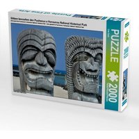 Götzen bewachen den Puuhonua o Honaunau National Historical Park (Puzzle) von Calvendo Puzzle