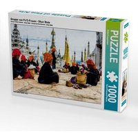 Gruppe von Pa'O-Frauen - Shan State (Puzzle) von CALVENDO Verlag GmbH