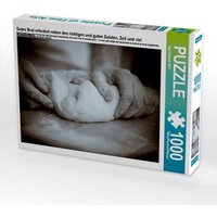 Gutes Brot erfordert neben den richtigen und guten Zutaten, Zeit und viel Handarbeit. (Puzzle) von Calvendo Puzzle