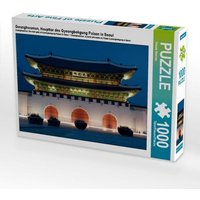 Gwanghwamun, Haupttor des Gyeongbokgung Palace in Seoul (Puzzle) von Calvendo Puzzle