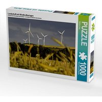 Landschaft mit Windkraftanlagen (Puzzle) von Calvendo Puzzle