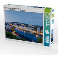 Limmat-Quai an der Limmat in Zürich (Puzzle) von Calvendo Puzzle