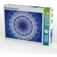 Mandala Blume des Lebens blau (Puzzle) von Calvendo Puzzle