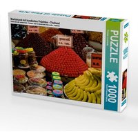 Marktstand mit kandierten Früchten - Thailand (Puzzle) von Calvendo Puzzle