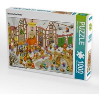 Mein Dorf im Winter (Puzzle) von Calvendo Puzzle