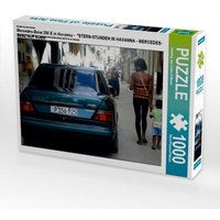 CALVENDO Puzzle Mercedes-Benz 200 E in Havanna - Ein Motiv aus dem Kalender "STERN-STUNDEN IN HAVANNA - MERCEDES-BENZ AUF KUBA" 1000 Teile Lege-Größe 64x48cm Foto-Puzzle für glückliche Stunden von Calvendo Puzzle