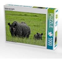 Nashorn mit Jungtier (Puzzle) von Calvendo Puzzle
