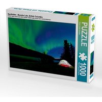 Nordlichter , Muncho Lake, British Columbia (Puzzle) von Calvendo Puzzle