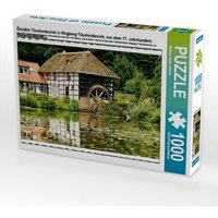 Ölmühle Tüschenbroich in Wegberg-Tüschenbroich, aus dem 17. Jahrhundert, heute ein Atelier (Puzzle) von Calvendo Puzzle