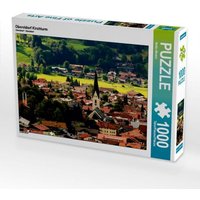 Oberstdorf Kirchturm (Puzzle) von Calvendo Puzzle