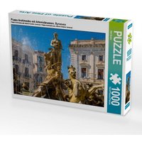 Piazza Archimedes mit Artemisbrunnen, Syracusa (Puzzle) von Calvendo Puzzle