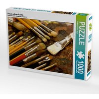 Pinsel auf der Palette (Puzzle) von Calvendo Puzzle