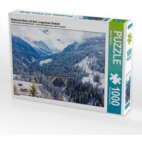 Rhätische Bahn auf dem Langwieser Viadukt (Puzzle) von Calvendo Puzzle