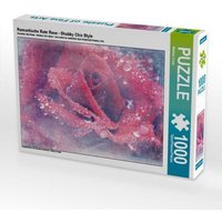 CALVENDO Puzzle Romantische Rote Rose - Shabby Chic Style 1000 Teile Lege-Größe 64x48cm Foto-Puzzle für glückliche Stunden von Calvendo Puzzle