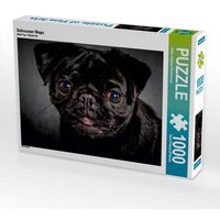 Schwarzer Mops (Puzzle) von Calvendo Puzzle